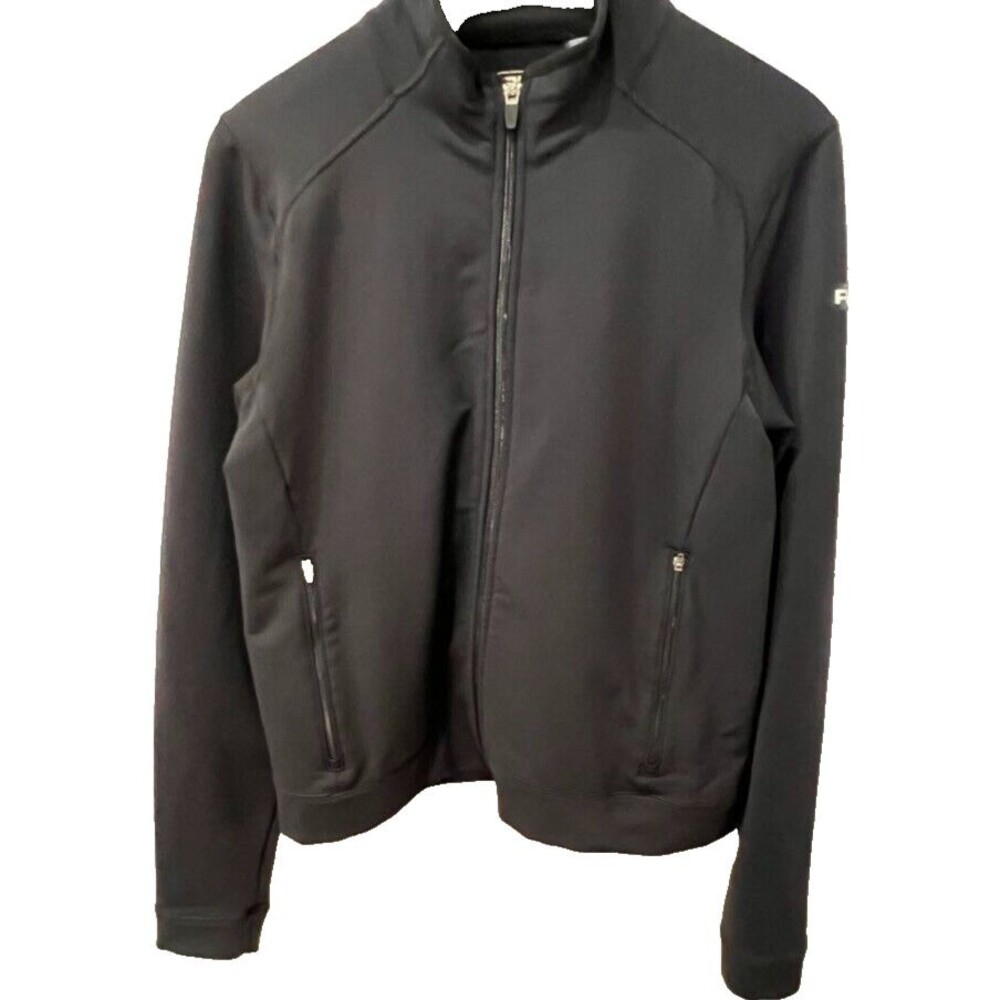 Ralph Lauren RLX Black Lightweight Full Zip Sweatshirt Jacket Womens L